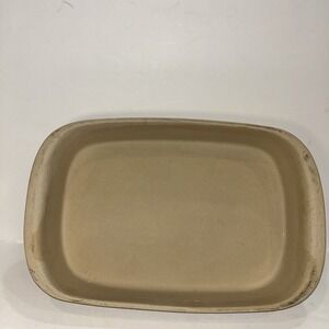 PAMPERED CHEF STONEWARE RECTANGULAR LID / BOWL ROASTER 17"x11" USA Made Baker